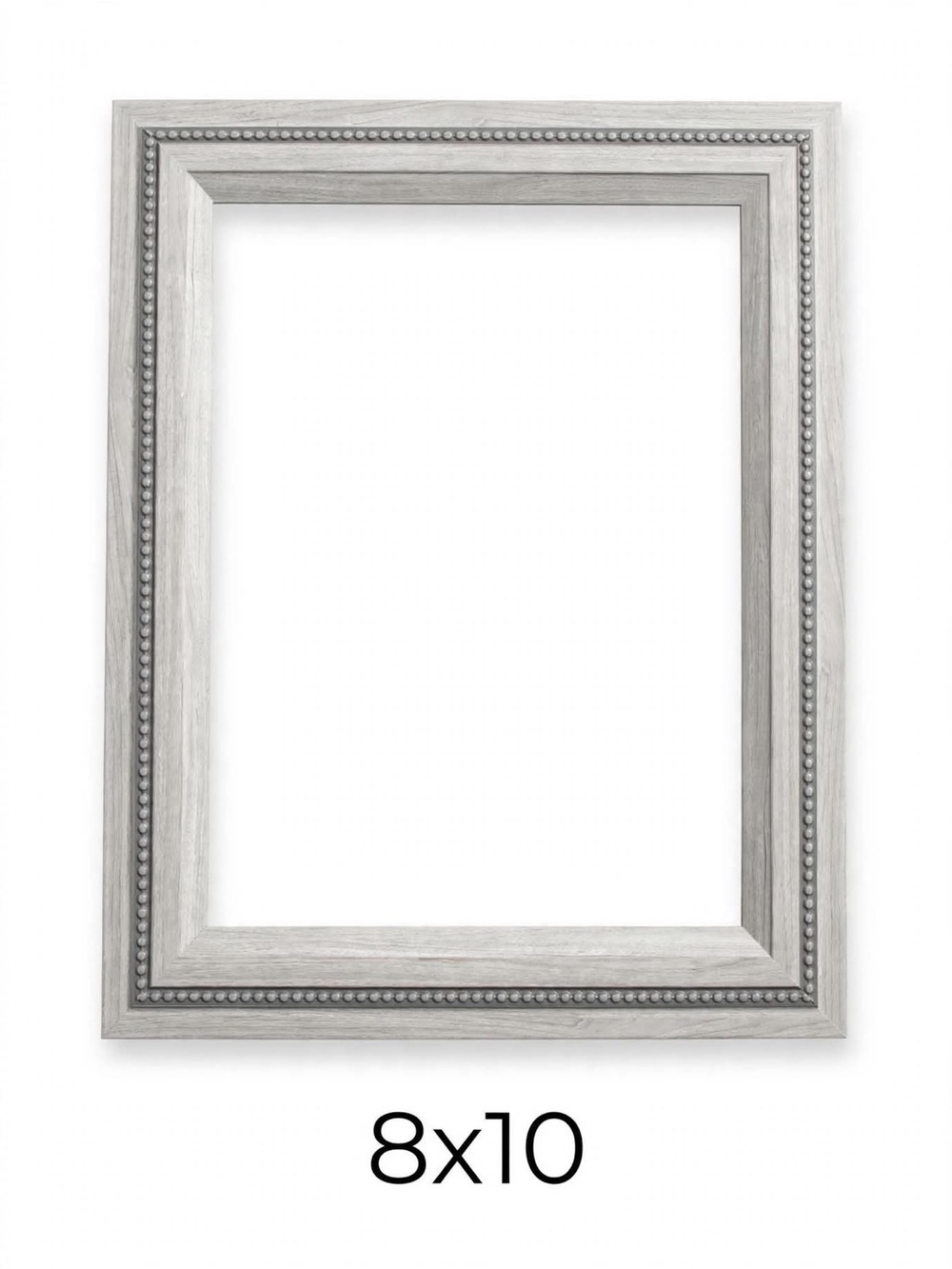 Classic Beaded Wood Picture Frame - 8x10 - Cream